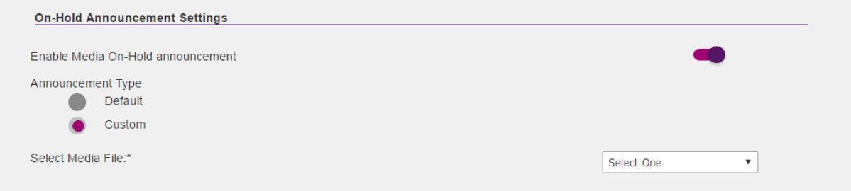 BizPhone Queue On-Hold Announcement