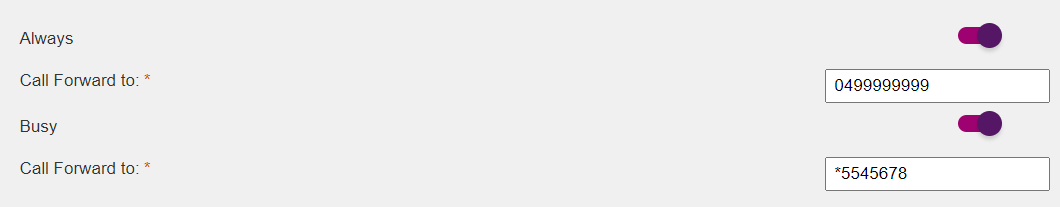 BizPhone - Hunt Group Call FWD Always/Busy
