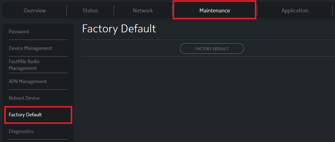 Nokia 5G Factory Default