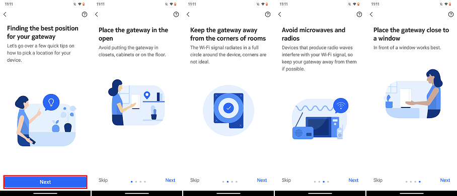 Nokia WiFi App - Position the modem