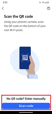 Nokia WiFi App - Scan QR