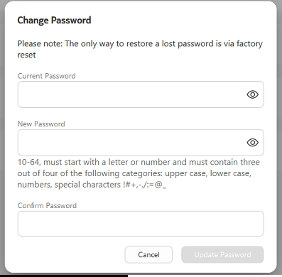 Nokia FastMile 3.2 Change password