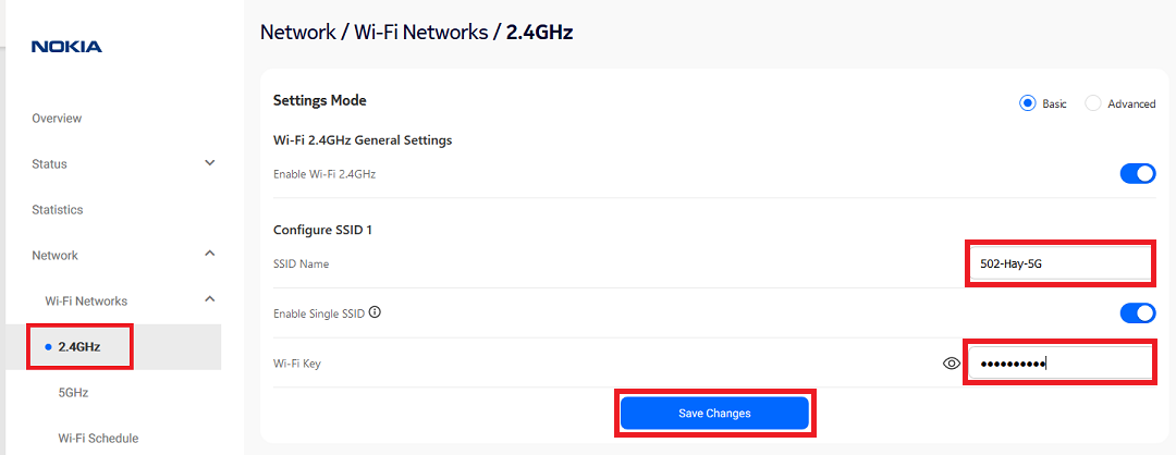 Nokia FastMile 3.2 - 2.4GHz WiFi details