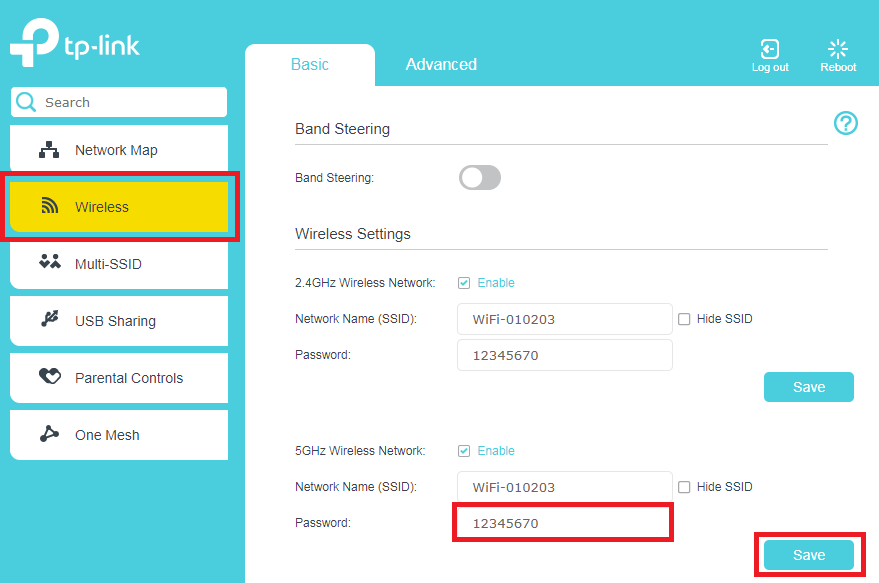 VX420-G2H Modem Wireless settings