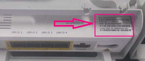 nbn FTTP NCB Barcode sticker