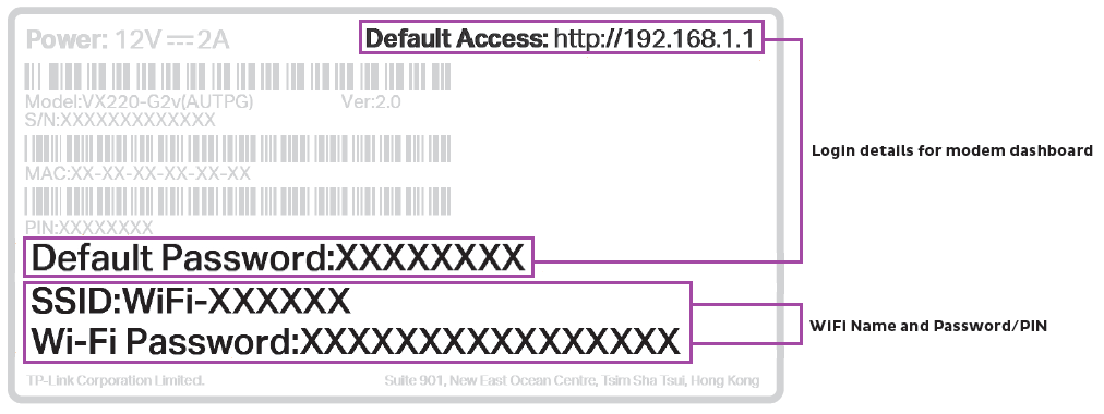 VX220-G2V Barcode sticker